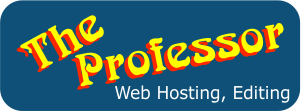 the professor web hosting banner